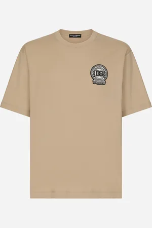 Dolce & Gabbana T-Shirt aus Baumwolle mit DG-Logostickerei