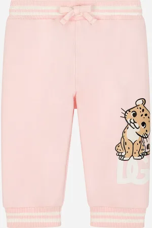 Dolce & Gabbana Jogginghose aus Jersey mit DG-Logo und kleinem Leopard
