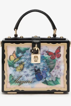 Dolce & Gabbana Postcard Dolce Box bag in lacquered wood
