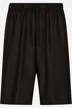 Dolce & Gabbana Jogging-Bermudas aus Seide und Stickerei