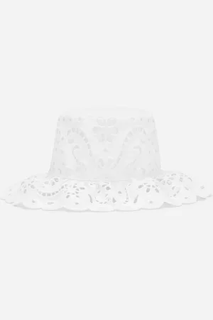 Dolce & Gabbana Mütze aus Baumwoll-Lochspitze