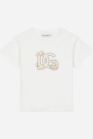 Dolce & Gabbana T-Shirt aus Jersey mit DG-Logo