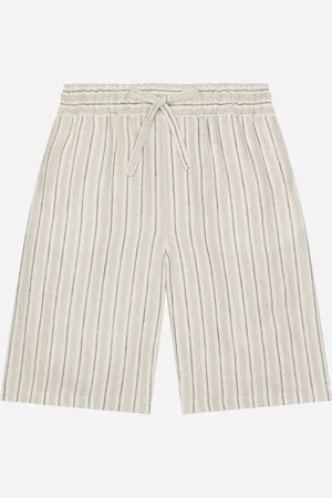 Dolce & Gabbana Bermudas aus Leinen mit Logoetikett