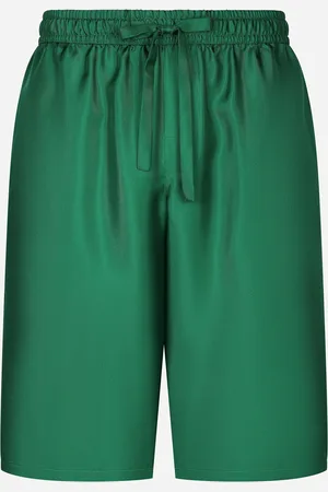 Dolce & Gabbana Jogging-Bermudas aus Seide und Stickerei