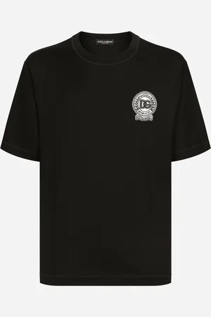 Dolce & Gabbana T-Shirt aus Baumwolle mit Logostickerei