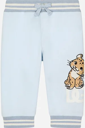 Dolce & Gabbana Jogginghose aus Jersey mit DG-Logo und kleinem Leopard