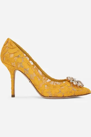 Dolce & Gabbana Lace rainbow pumps with brooch detailing