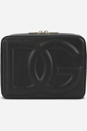Dolce & Gabbana Mittelgroße Camera Bag aus Kalbsleder mit Logo