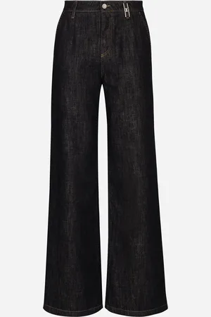 Dolce & Gabbana Palazzo-Jeans aus Baumwolldenim