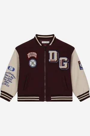 Dolce & Gabbana Bomberjacke aus Wollmix mit Patches