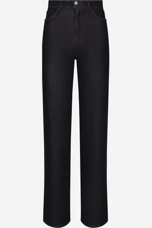 Dolce & Gabbana Ausgestellte Denim-Jeans aus Baumwolle und Seide