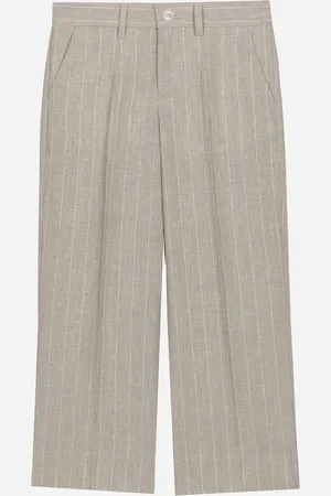 Dolce & Gabbana Klassische Nadelstreifenhose aus Leinen