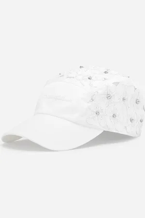 Dolce & Gabbana Baseballkappe aus Drillich mit Strassstickerei