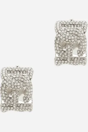 Dolce & Gabbana Ohrringe aus Strass mit DG-Logo