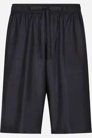 Dolce & Gabbana Jogging-Bermudas aus Seide und Stickerei