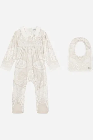 Dolce & Gabbana Geschenkset 2-teilig aus Interlock mit Print DG Loves Newborn