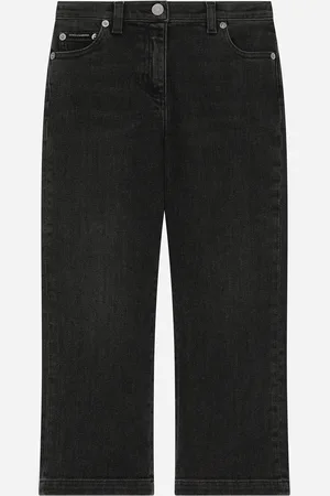 Dolce & Gabbana 5-Pocket-Jeans aus Denim mit Logoplakette