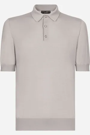 Dolce & Gabbana Poloshirt aus Kaschmir und Seide