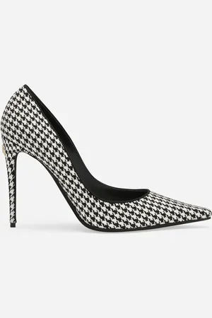 Dolce & Gabbana Pumps aus Textil im Hahnentrittmuster