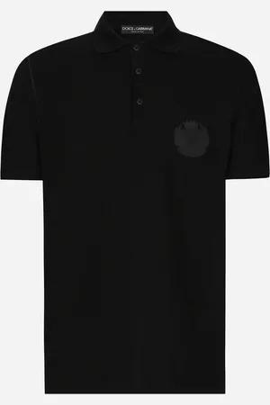 Dolce & Gabbana Poloshirt aus Baumwolle mit DG-Logostickerei