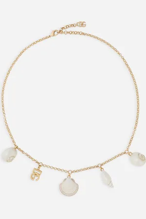 Dolce & Gabbana Halskette mit DG-Logo und Muscheln
