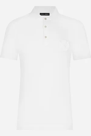 Dolce & Gabbana Poloshirt aus Baumwolle mit DG-Logostickerei