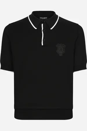 Dolce & Gabbana Poloshirt aus Baumwolle mit DG-Logostickerei