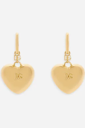 Dolce & Gabbana Herz-Ohrhänger mit DG-Logo