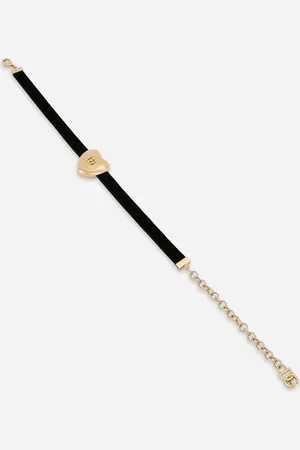 Dolce & Gabbana Halskette mit Samtband und DG-Logoherz