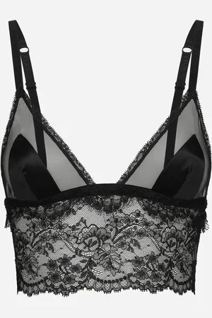 Dolce & Gabbana Soft-Cup-Bralette-BH aus Satin mit Spitze