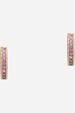 Dolce & Gabbana Ohrringe Anna aus Rotgold 18 kt mit rosa Saphiren