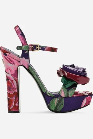 Dolce & Gabbana Plateau-Sandalette aus Jacquard