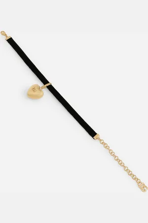Dolce & Gabbana Halskette mit Samtband und DG-Logoherz