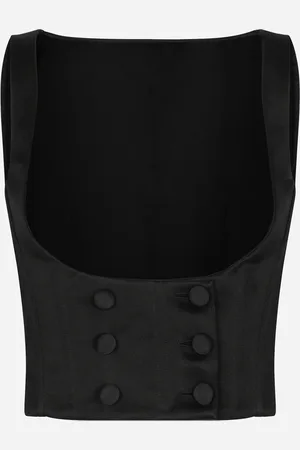 Dolce & Gabbana Zweireihige Smokingweste aus Seidenduchesse