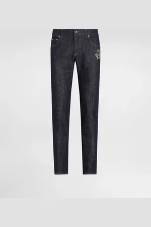 Dolce & Gabbana Jeans Skinny aus Baumwollstretch mit Patch