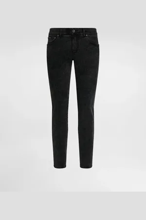 Dolce & Gabbana Jeans Skinny aus Baumwollstretch mit Plakette
