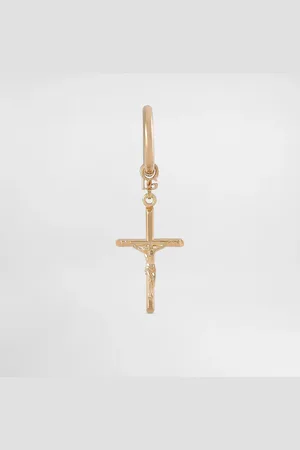 Dolce & Gabbana Einzel-Ohrstecker mit Kreuz „DNA“