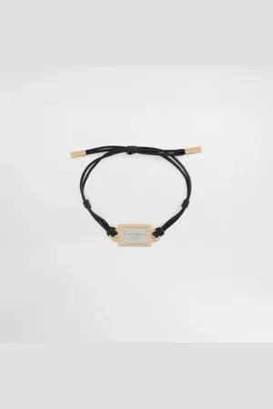 Dolce & Gabbana Kordelarmband Dolce&Gabbana-Plakette