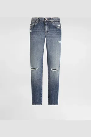 Dolce & Gabbana Jeans Classic aus Baumwolle mit Plakette