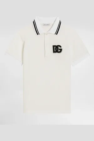 Dolce & Gabbana Poloshirt aus Piqué mit DG-Logo
