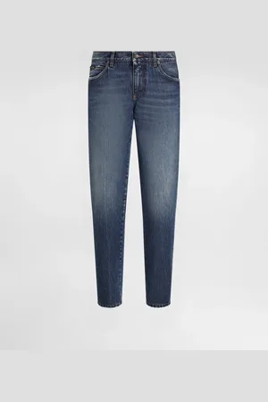 Dolce & Gabbana Jeans Regular aus Baumwolle mit Plakette