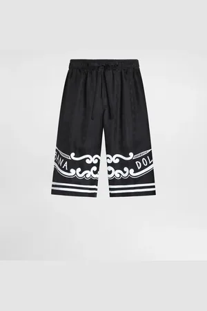 Dolce & Gabbana Bermudas aus Seide mit Details im Bandana-Print