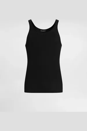 Dolce & Gabbana Tanktop Slim gerippt mit Plakette