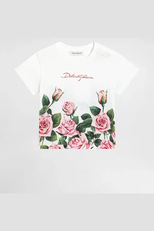 Dolce & Gabbana T-Shirt aus Jersey mit Rosenprint