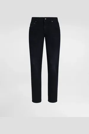 Dolce & Gabbana Jeans Skinny aus Baumwollstretch mit Plakette