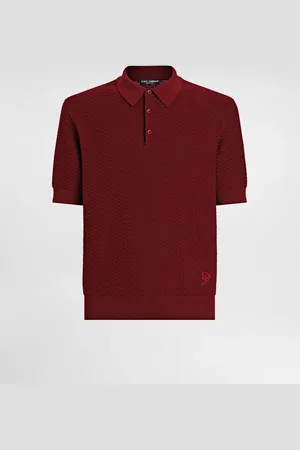Dolce & Gabbana Poloshirt aus Baumwolle mit Logostickerei
