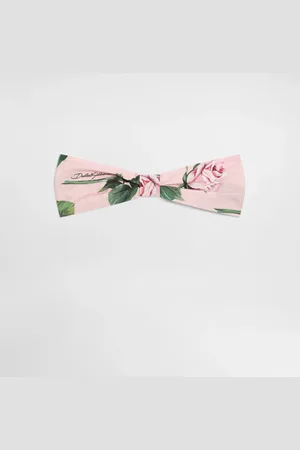 Dolce & Gabbana Stirnband aus Popeline mit Rosenprint