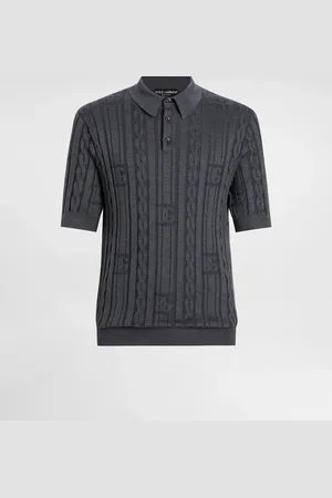 Dolce & Gabbana Poloshirt aus Seide und Baumwolle
