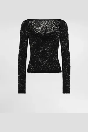Dolce & Gabbana Top mit Herzausschnitt aus floraler Spitze