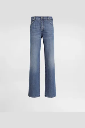 Dolce & Gabbana Jeans Loose aus Denim mit Bügelfalte